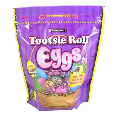 I Got Your Candy - Wholesale Hard Candy - Tootsie Roll Eggs Resealable Bag 23oz - 6ct