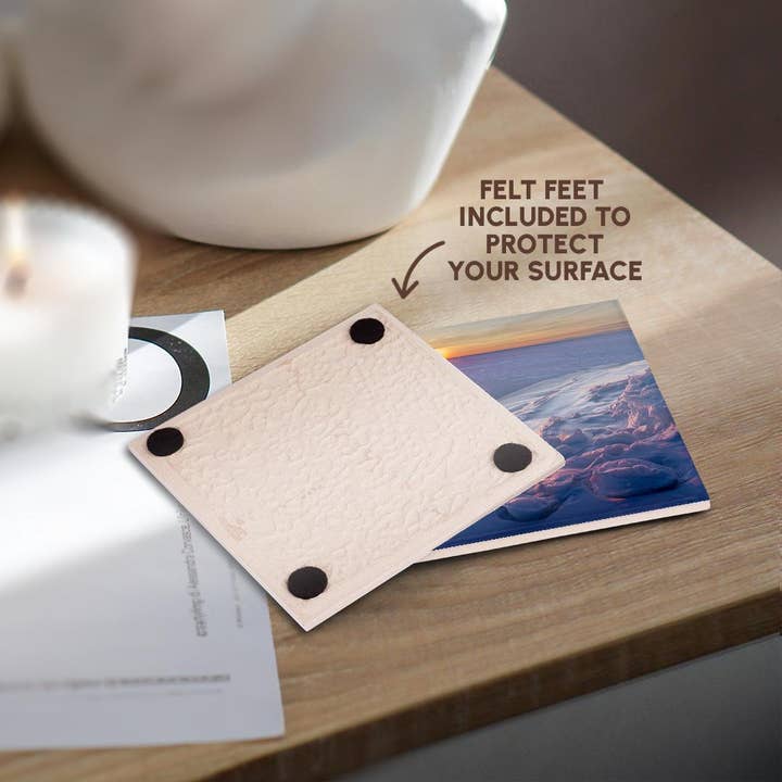 3dRose - Wholesale Coasters - 3dRose, Sunset at the shore of frozen Disko Bay, West Greenland, Denmark,, Coaster3