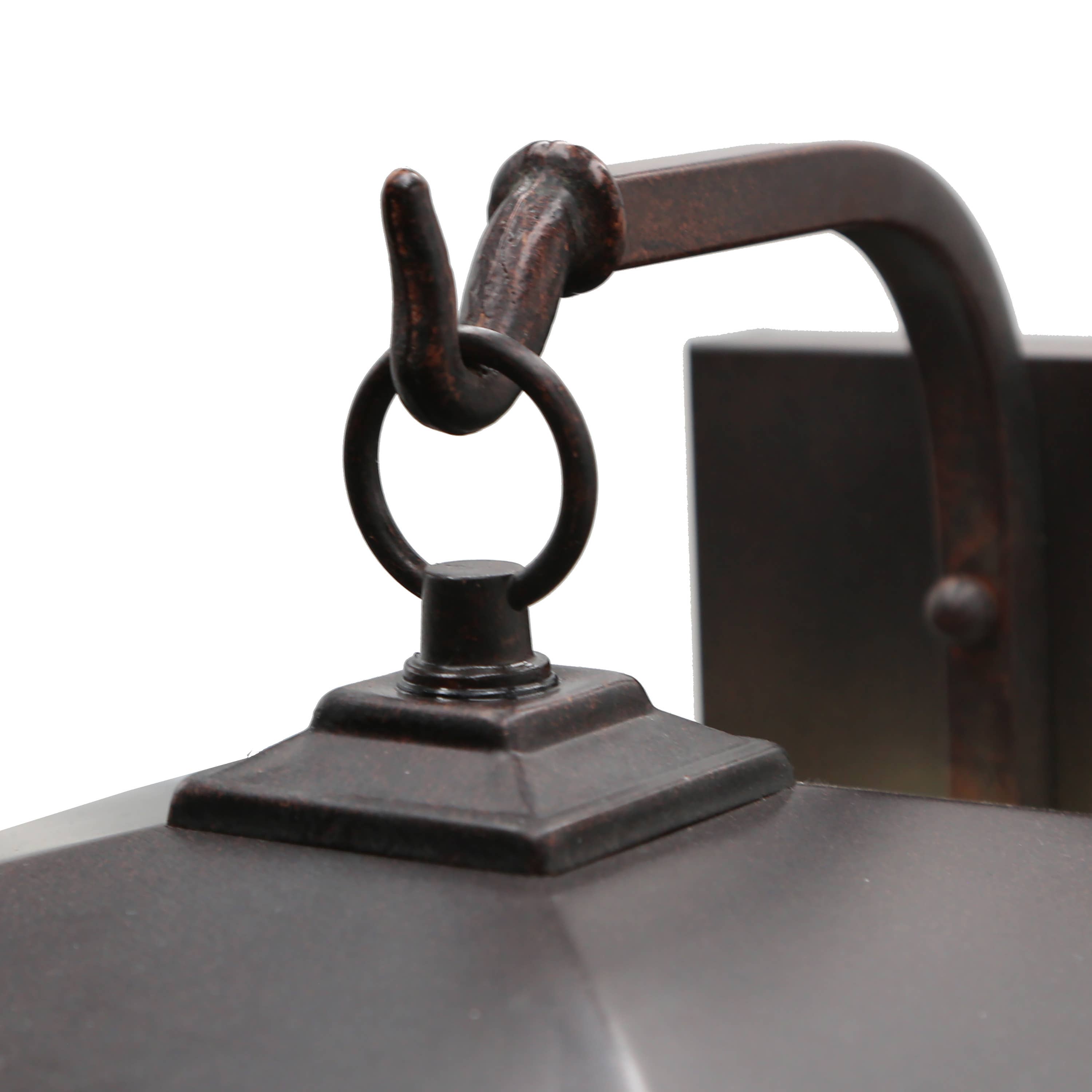 River of Goods - Wholesale Outdoor/Lawn Light - 11.75"H Amber & Gray 1-Light Outdoor Lantern Wall Sconce10