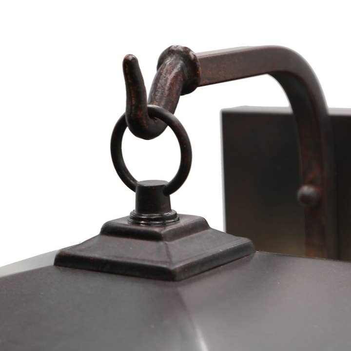 River of Goods - Wholesale Outdoor/Lawn Light - 11.75"H Amber & Gray 1-Light Outdoor Lantern Wall Sconce10