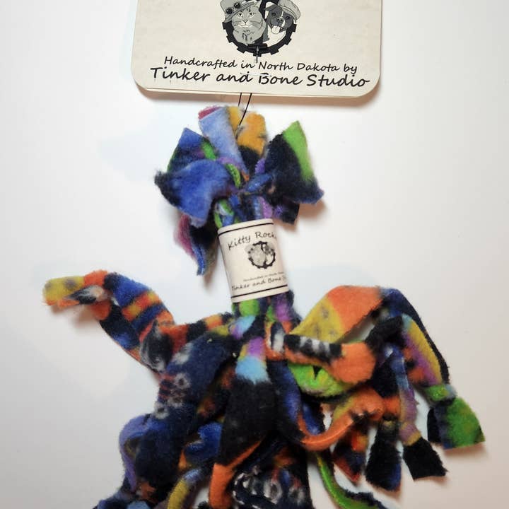 Kitty Rocket Fleece Cat Toy for wholesale by Tinker and Bone Studio