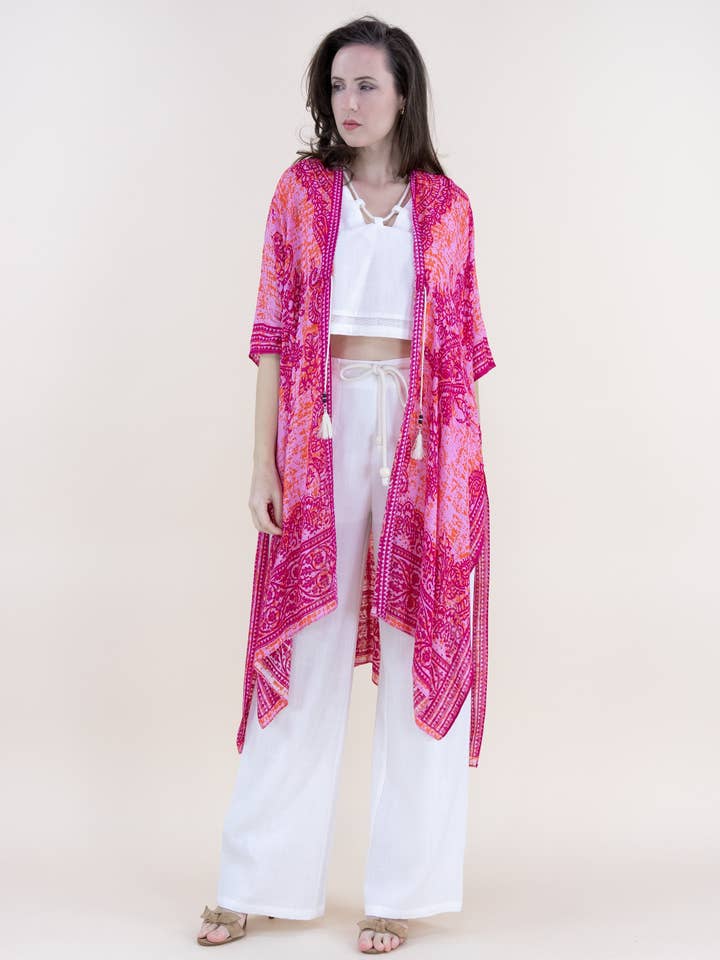 Paréo de plage à nouer devant imprimé Royal Pashmina pour la vente par Original USA