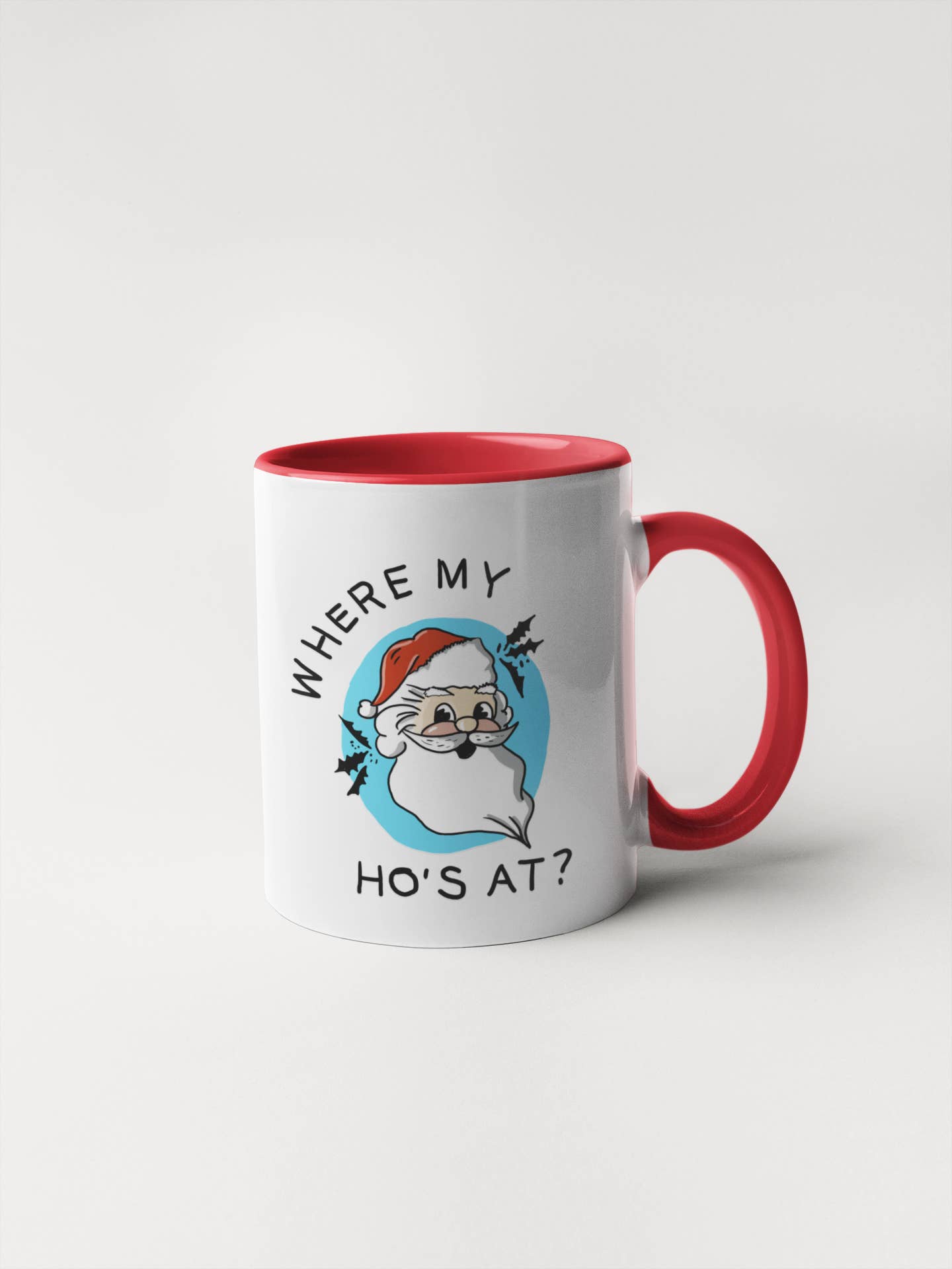 Calm Down Caren - Wholesale Coffee Mug - Santa - Where My Ho's At Coffee Mug
