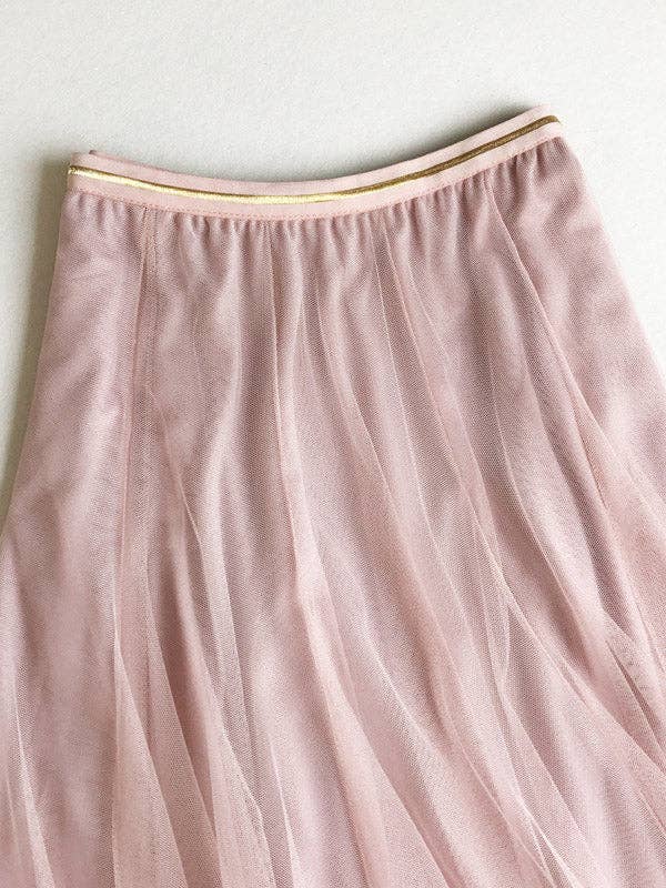 Sheer Trend - Wholesale Skirt - Women's - Solid Color Loose Elastic-Waist Mesh Skirt2