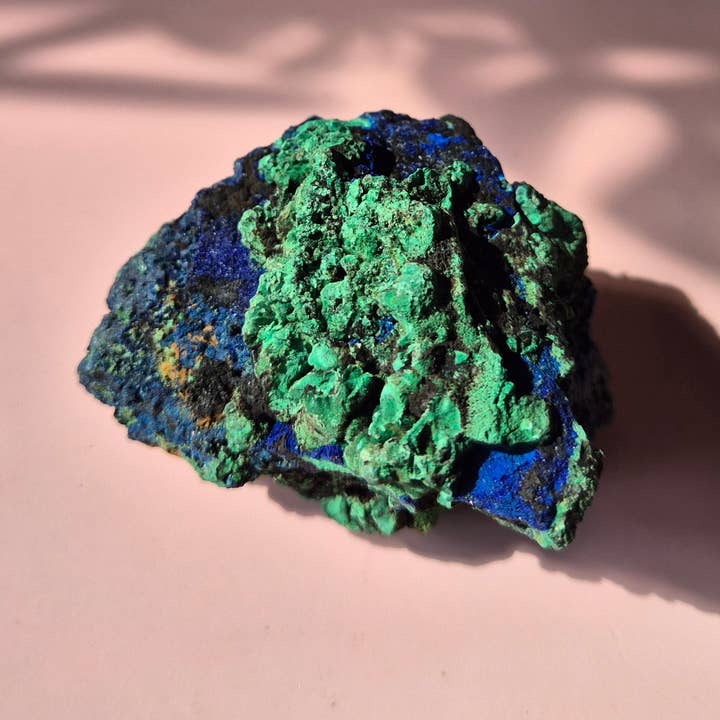 Moonlight Gemstones - Wholesale Spiritual Stone/Crystal - XL Druzy Rare Azurite-Malachite Raw Brilliant Gemstone #7 222gram – Sparkling Natural Power2