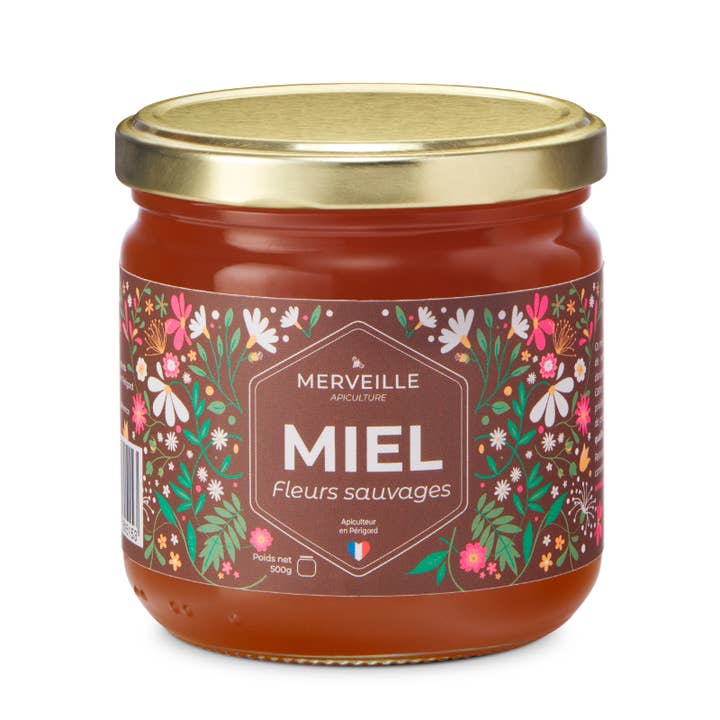 Merveille Apiculture - Wholesale Honey - Honey “Wildflowers” 500 g
