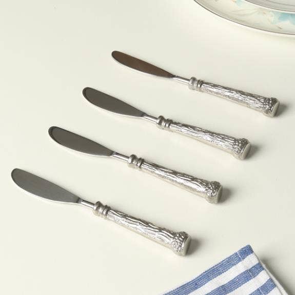 Juego de untadores de reno (Juego de 4) – Plateado, SKU - 71835 para venta al por mayor de India Handicrafts Inc