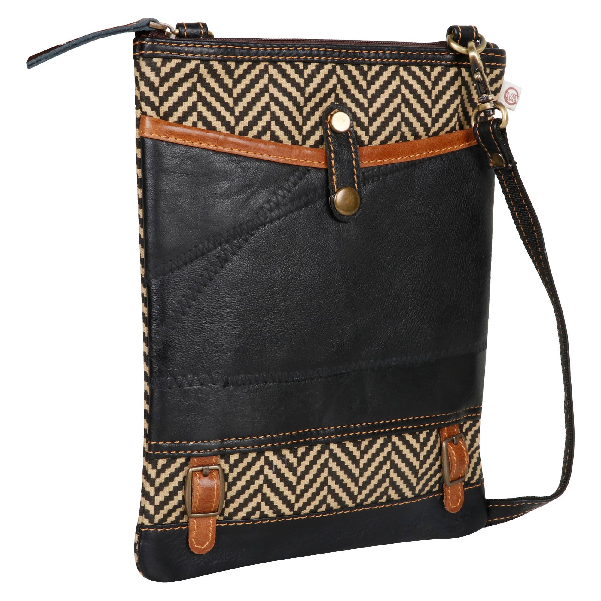 Vaan & Co. - Wholesale Crossbody Bag - Unisex - Patterson Herringbone Crossbody4