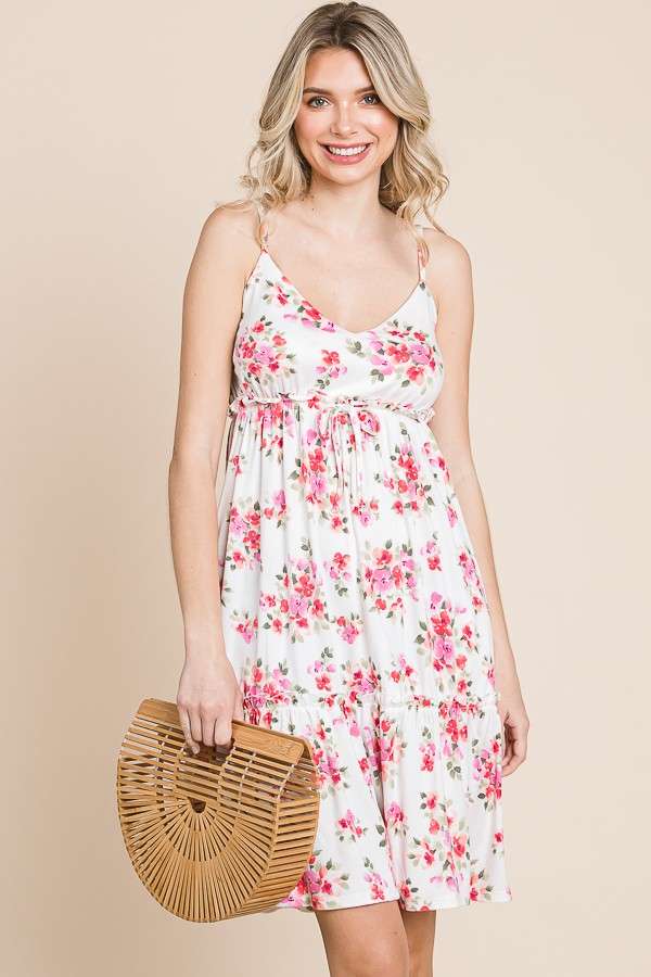 Culture Code - Venta al por mayor Vestido - Mujer - CJD1436AP - VESTIDO CON VOLANTES Y FRUNCIDO11