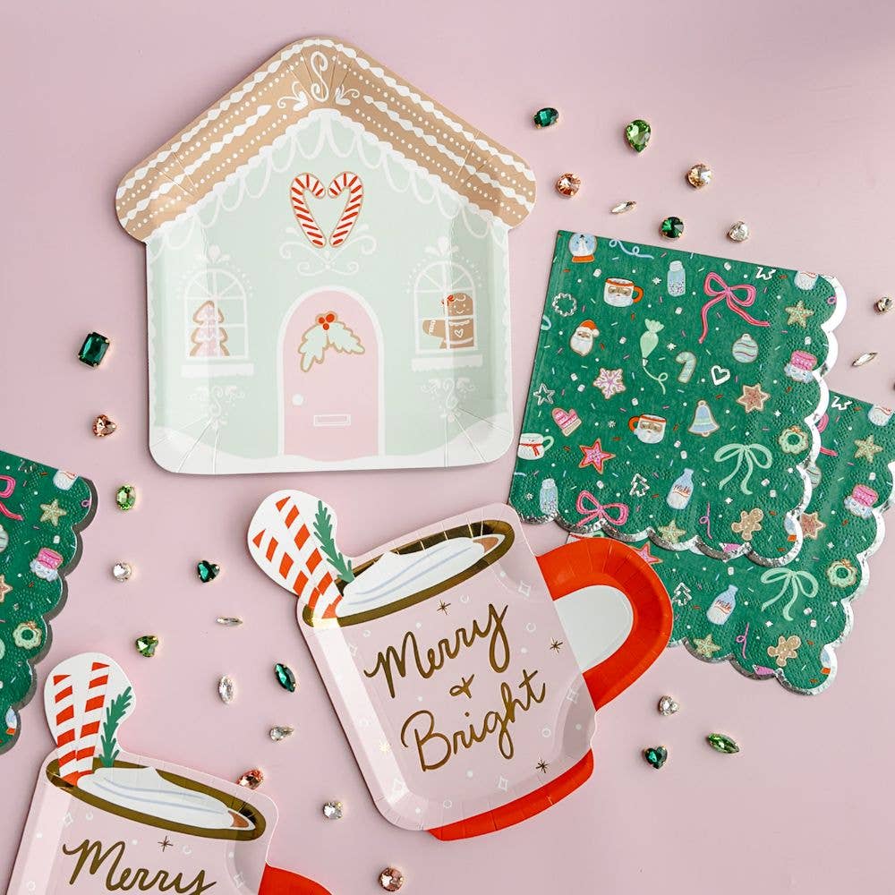 Jollity & Co. + Daydream Society - Wholesale Disposable Plate - Baking Spirits Bright Merry & Bright Mug Small Plates1
