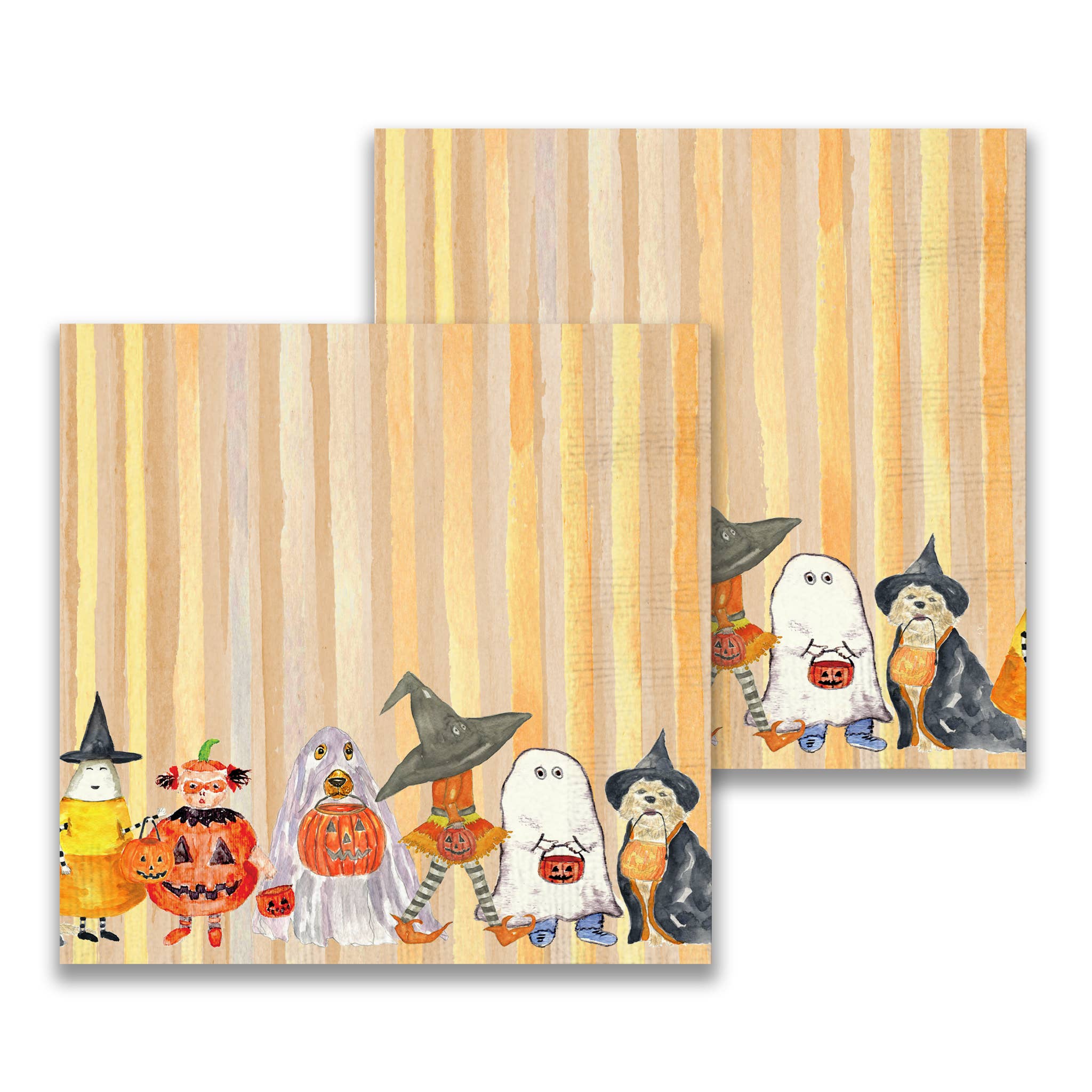 French Graffiti - Wholesale Disposable Napkin - Halloween Gang Cocktail Napkin1