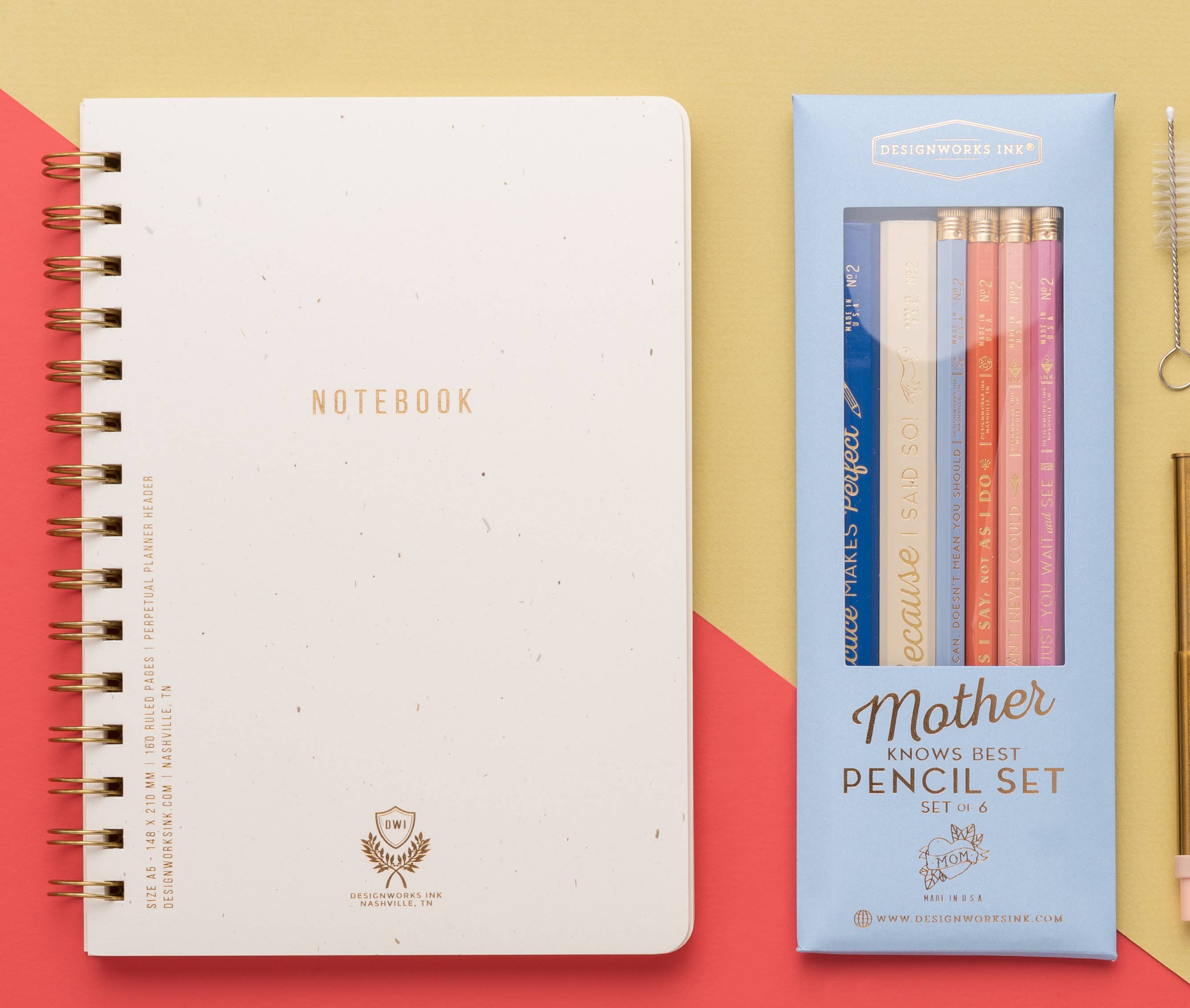 DesignWorks Ink - Wholesale Pencil - Mother Knows Best - 2 Carpenter, 4 Hex Pencil Set1