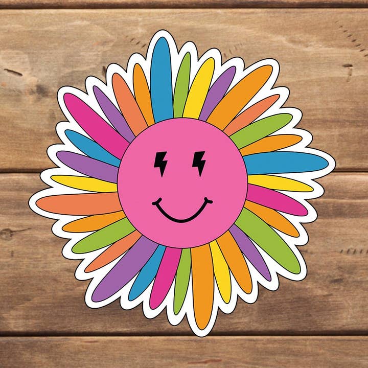 neon flower_2 Sticker, Vinyl klistermærke, laptop klistermærke, tablet klistermærke for engroshandel hos C3DAR Design