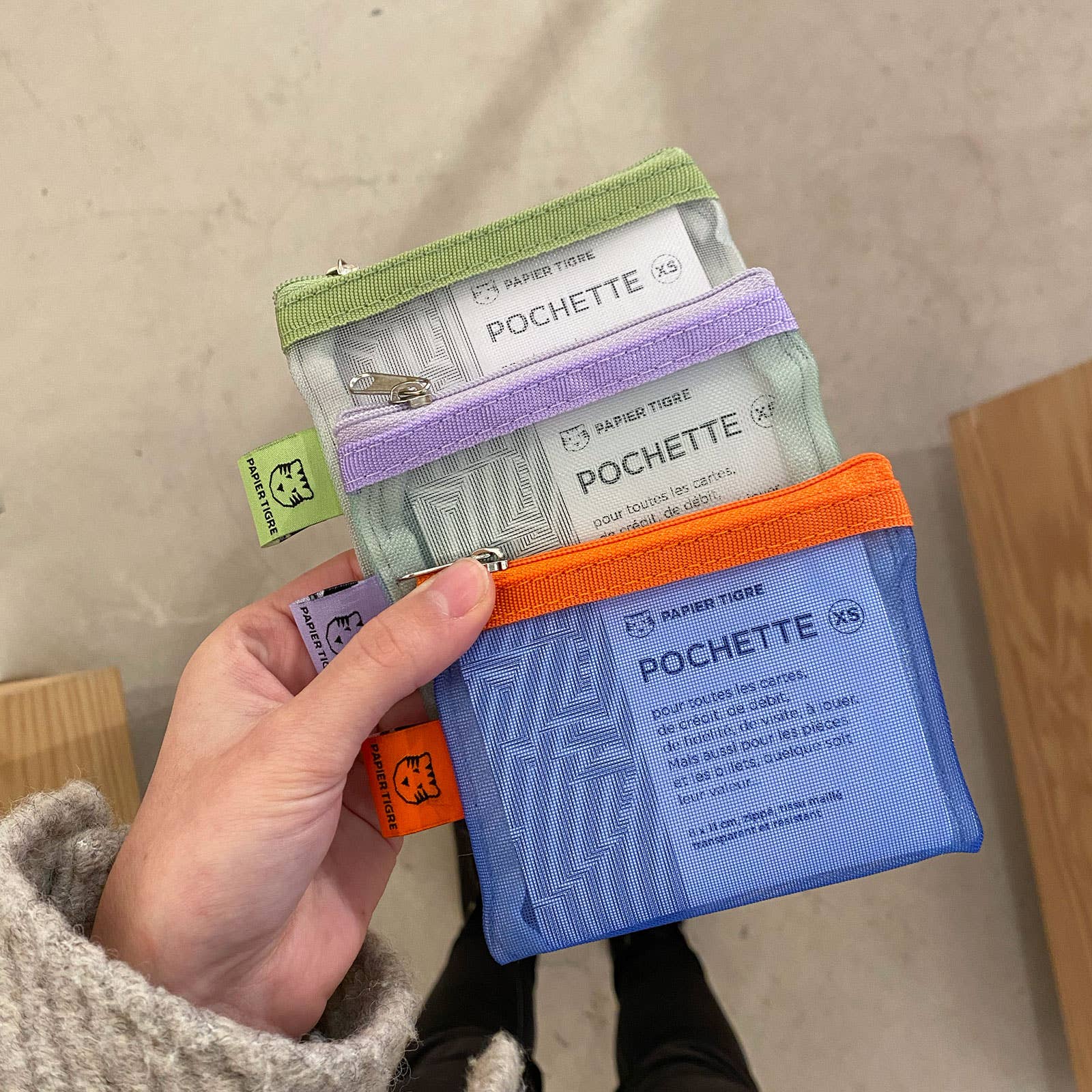 Papier Tigre – Großhandel Beutel – Damen – Mesh-Tasche - XS11