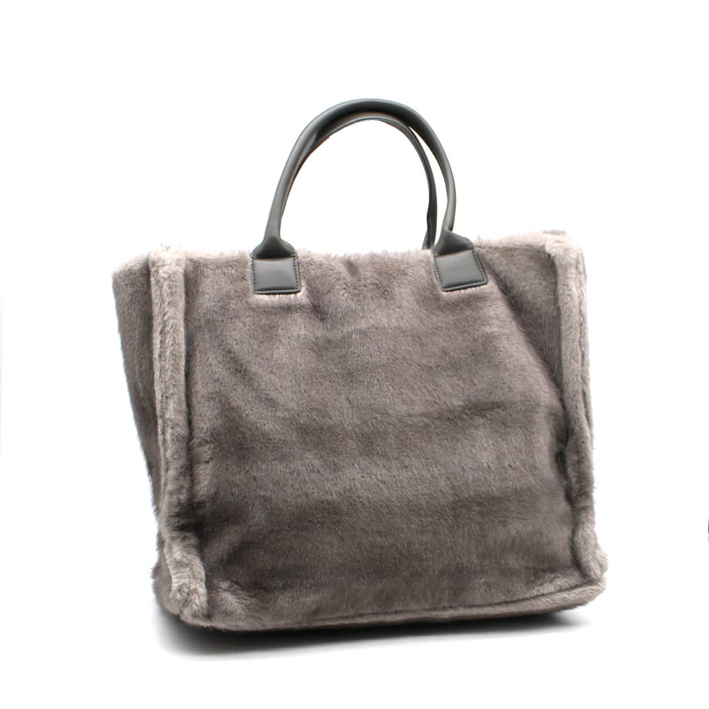 Vimoda - Wholesale Top Handle Bag - Women's - Fur tote bag4