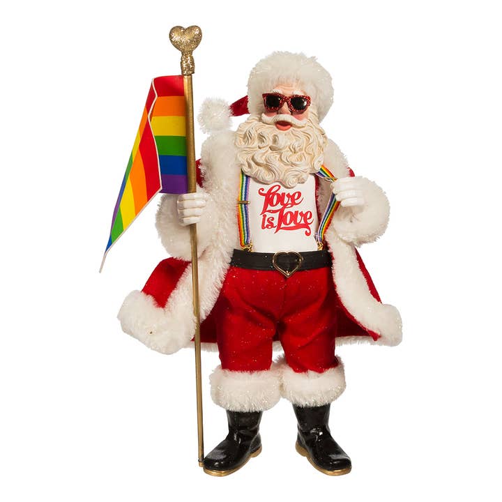 10"Fabriche Pride Santa for wholesale by Kurt S. Adler, Inc.