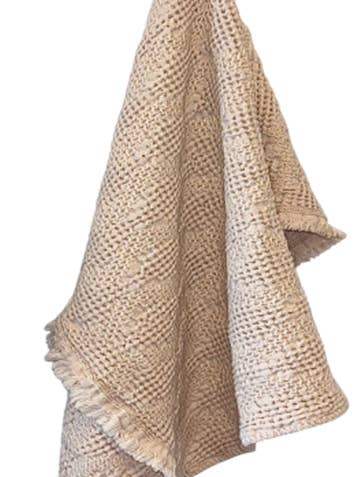 Torchon de Luxe en Nid d'Abeille - Taupe pour la vente par Mierco European Linens