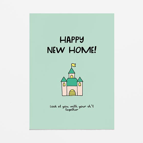 biglietto di auguri - Nuova casa - Castle per la vendita all'ingrosso da parte di Van Kira