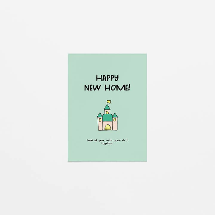 carte de voeux - Nouveau domicile - Château pour la vente par Van Kira