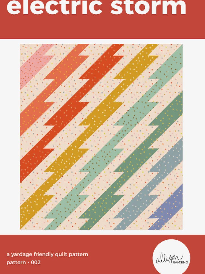 Electric Storm Quilt Pattern - Printed for wholesale by AllisonRamsing.com