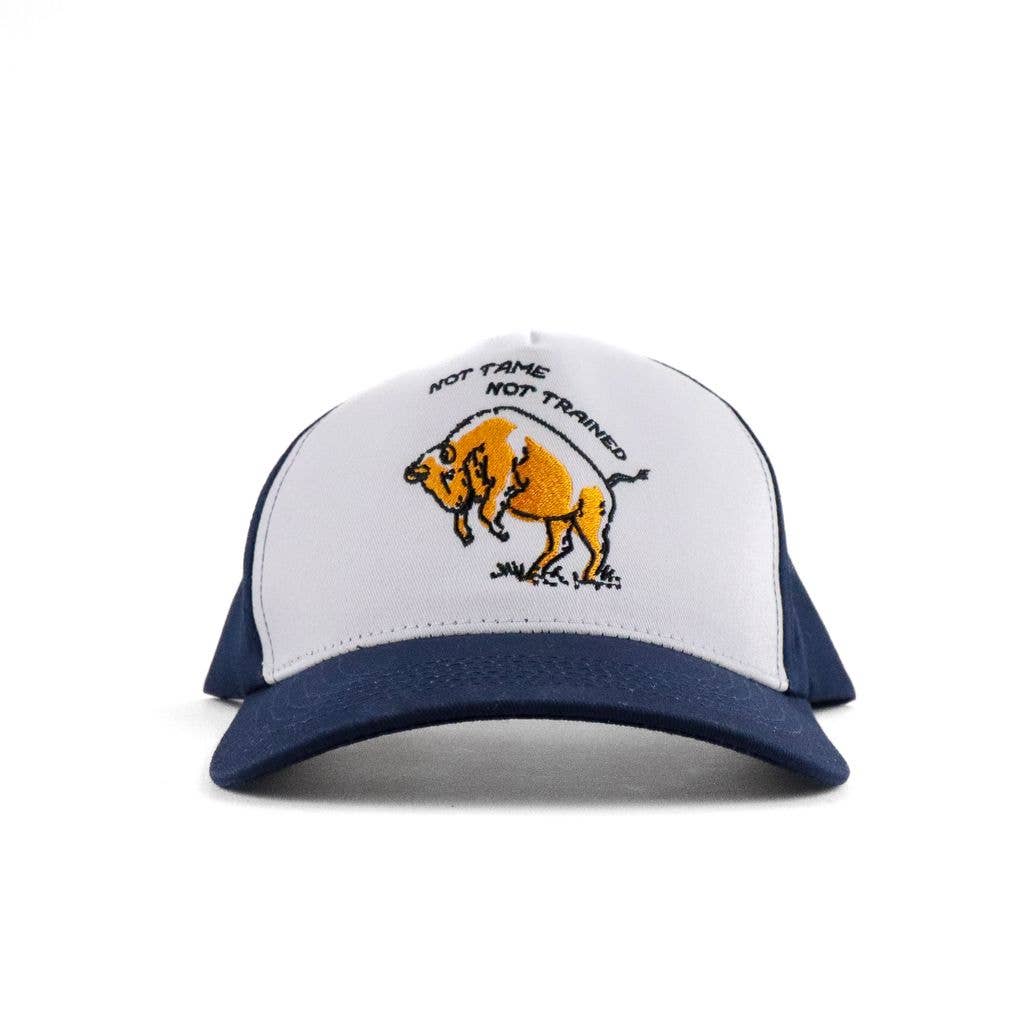 The Montana Scene – wholesale Truckerkeps – Dam – Not Tame Bison Trucker - Marinblå/Grön0