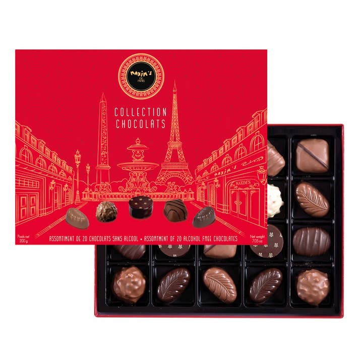 Sæt med 20 assorterede chokolader - 200 g for engroshandel hos Maxim's