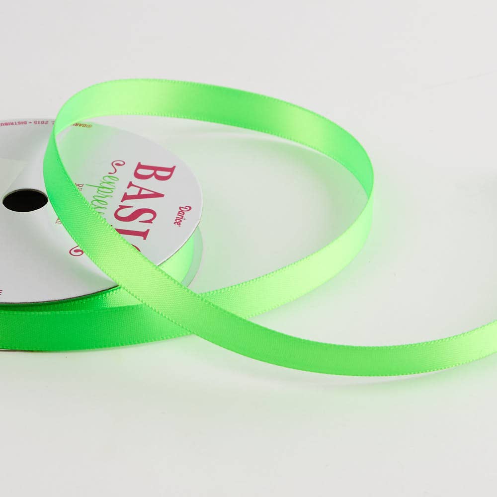 Factory Direct Craft - Wholesale Ribbon - Gift Wrapping - Thin 3/8" Satin Ribbon  - Select Color0