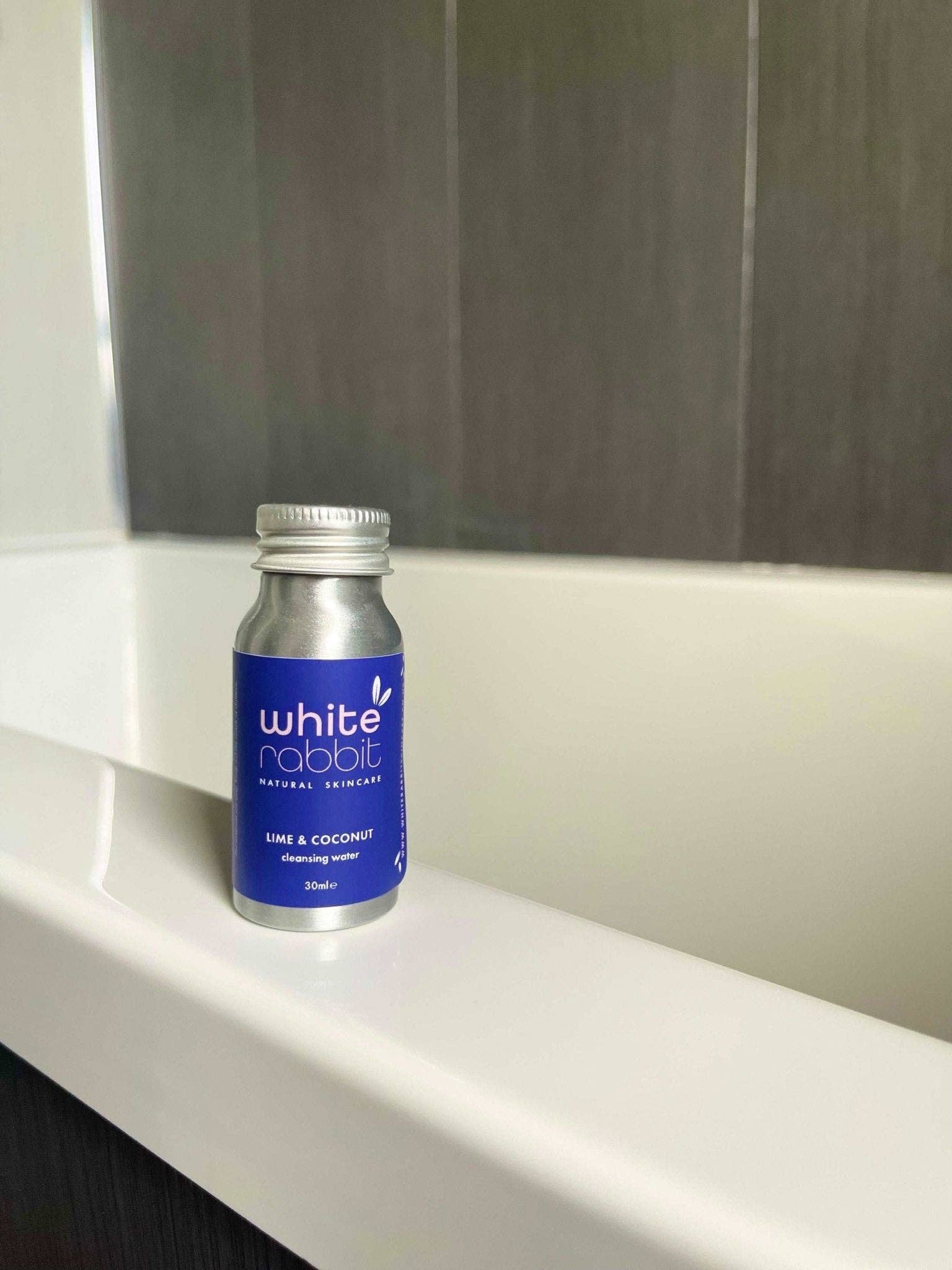 White Rabbit Skincare – wholesale Facial cleanser – Lime & Coconut Cleansing Water - 30ml travel size1