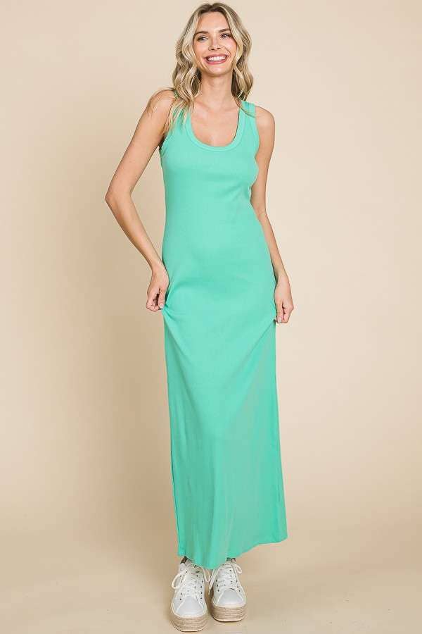 Culture Code - Wholesale Dress - Women's - CRD1616 - SCOOP NECK TANK MAXI DRESS4