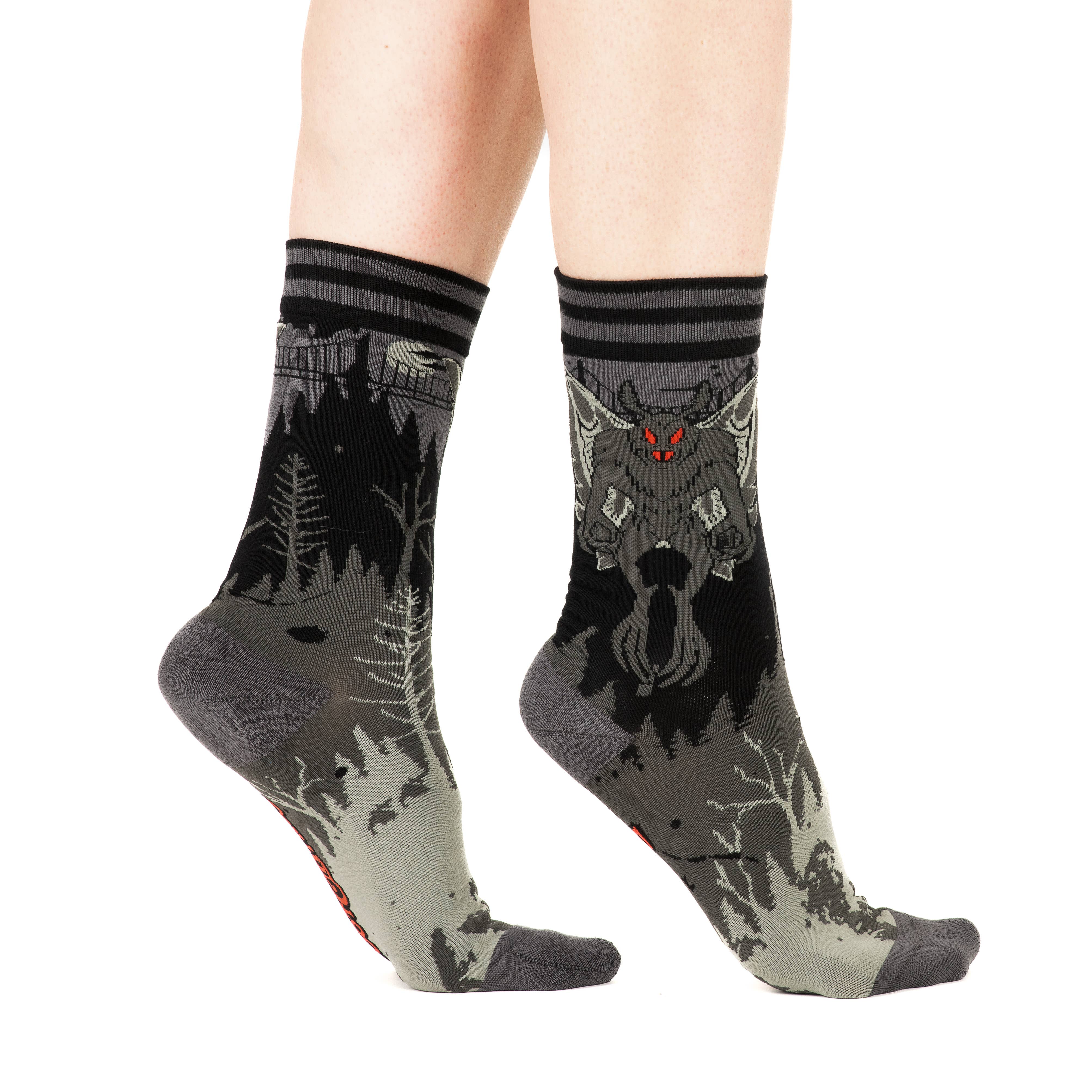 FootClothes LLC - Wholesale Socks - Unisex - Mothman Crew Socks10