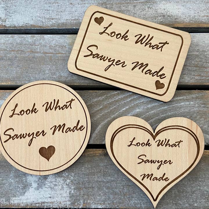 Look what I made PERSONALIZED fridge magnet, artwork display for wholesale by Chickadee Creations