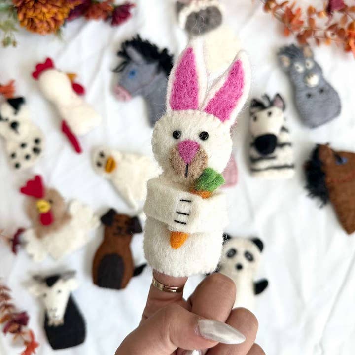 Karma Nepal Crafts - Wholesale Finger Puppet - Kids & Baby - Handmade  Wool Felted Farm Animal Finger Puppet3