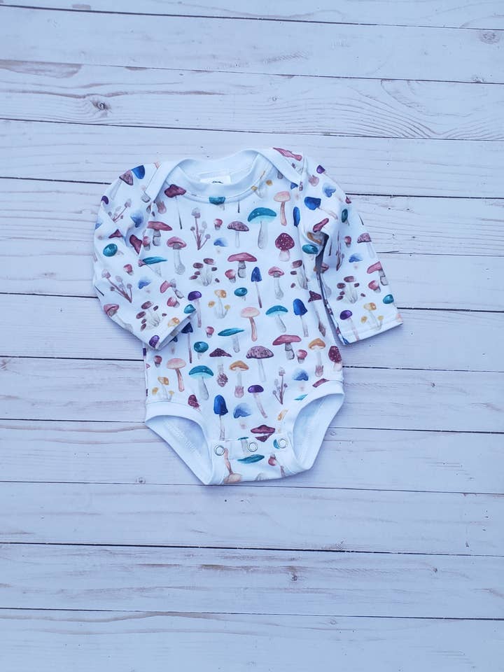 Small Blessings Design - Wholesale Bodysuit (Non-Footed) - Baby - Mushroom bodysuit, infant clothing, infant bodysuit