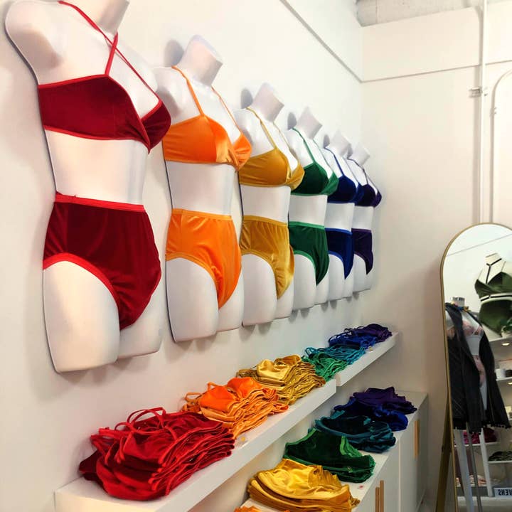 Hey Mavens! - Wholesale Bralette - Women's - Red Velvet Bralette // comfy sexy top, wrap bra, lingerie <3