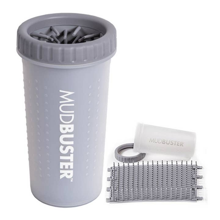 King Wholesale Pet Goods - Wholesale Pet Grooming Aid - Dog - Dexas Mudbuster L Light Gray