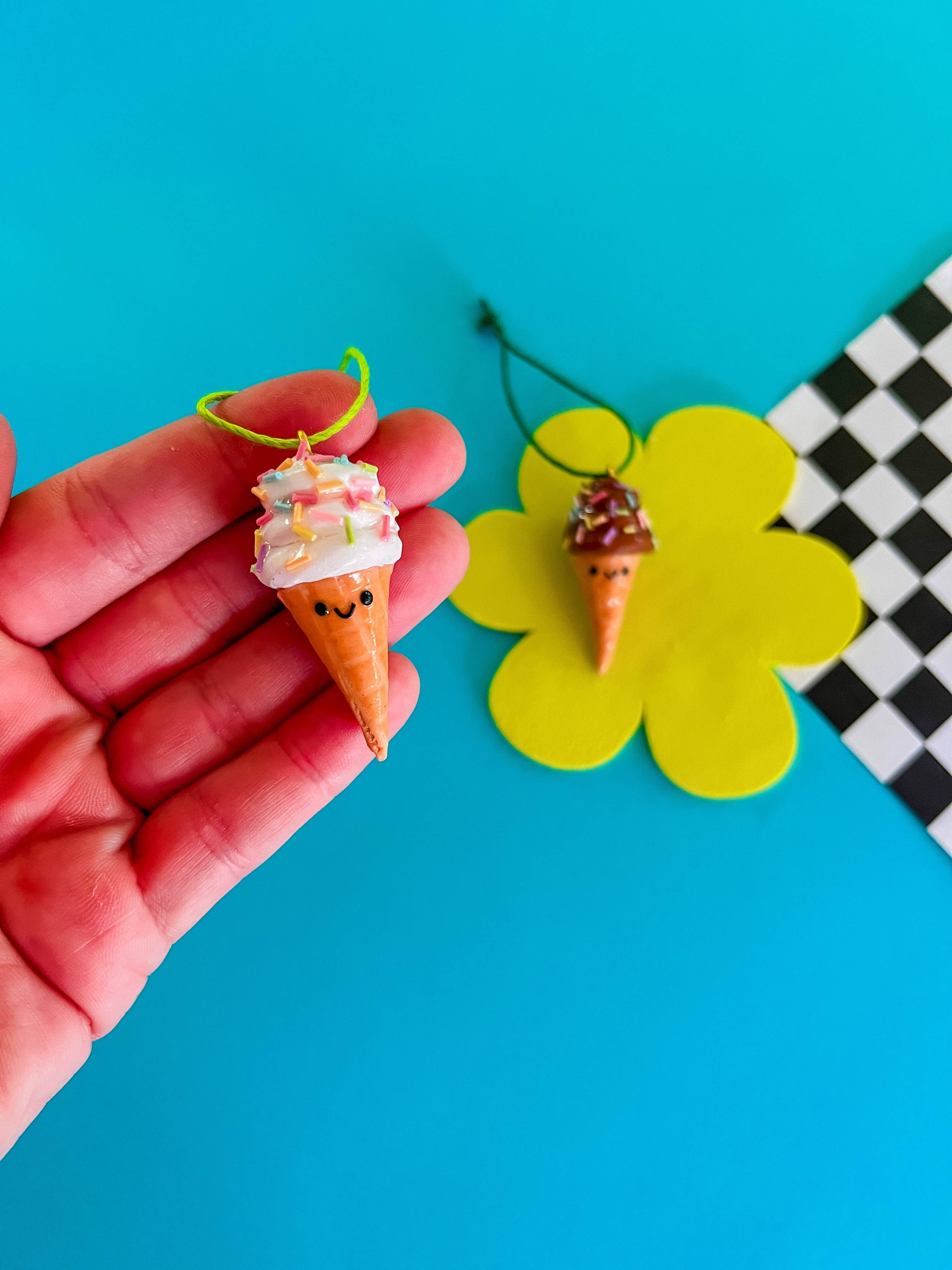 Larry’s Waffle Shop - Wholesale Ornament - Izzie | Ice Cream Cone Ornament5