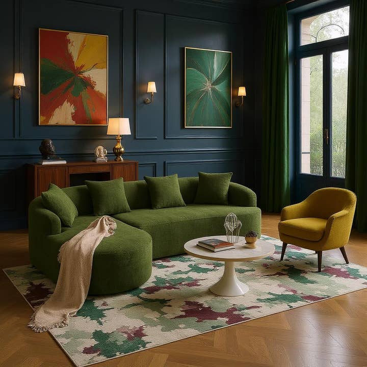 HOMYCASA DESIGN INC - Wholesale Sofa - Modular L-Shape Sectional Sofa with Curved Chaise1