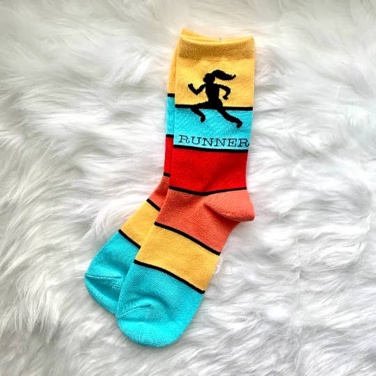 Calzini Runner Retro per la vendita all'ingrosso da parte di Pen and Paces