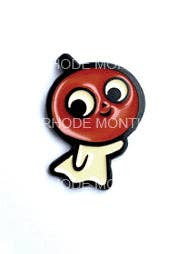 New for SDCC 2025! Enamel Pin: Waving Pumpkin Ghost for wholesale by The Fantasmical World of Rhode Montijo