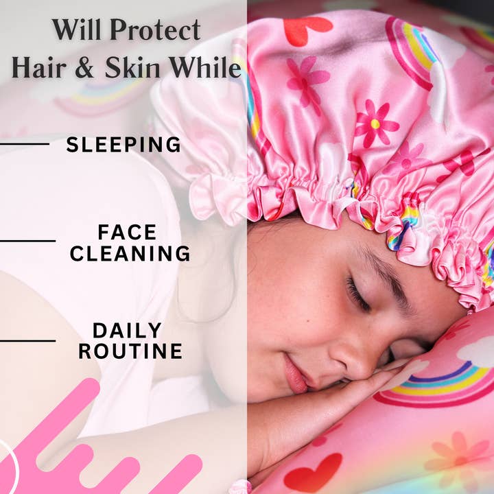 Nochka - Wholesale Bonnet - Baby -  Pure Mulberry Silk Bonnet for Kids – Reversible & Durable7