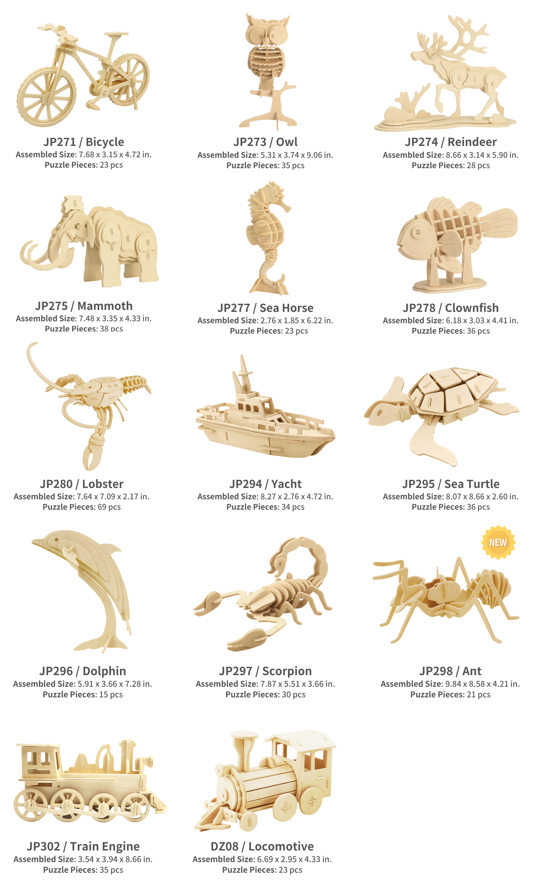 Hands Craft – wholesale Puzzle – Child – 3D Wooden Puzzles64