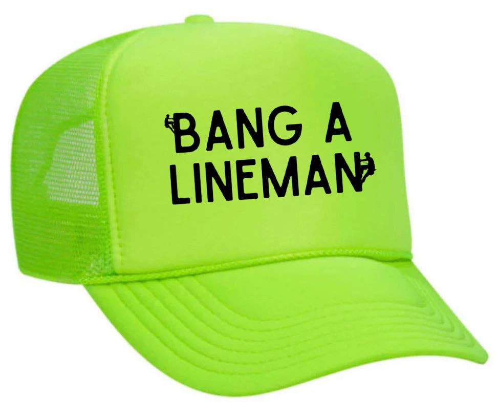 Inappropriate Trucker Hats - Vendita all'ingrosso Cappellino  da camionista - Unisex - Cappello da camionista Bang A Lineman17