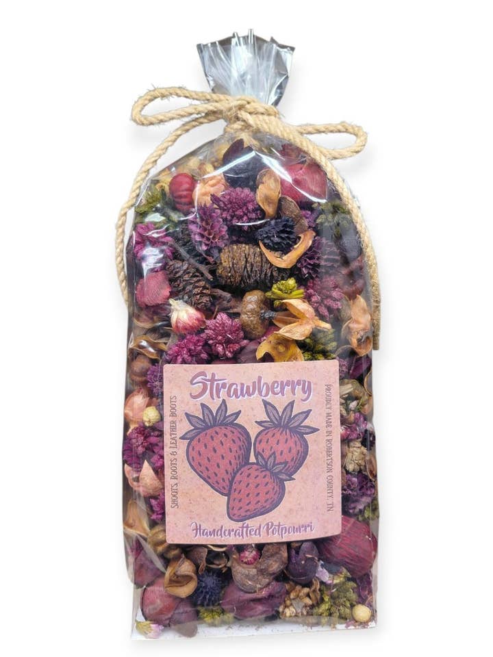 Strawberry Handcrafted Country Potpourri. for wholesale by Shoots, Roots & Leather Boots