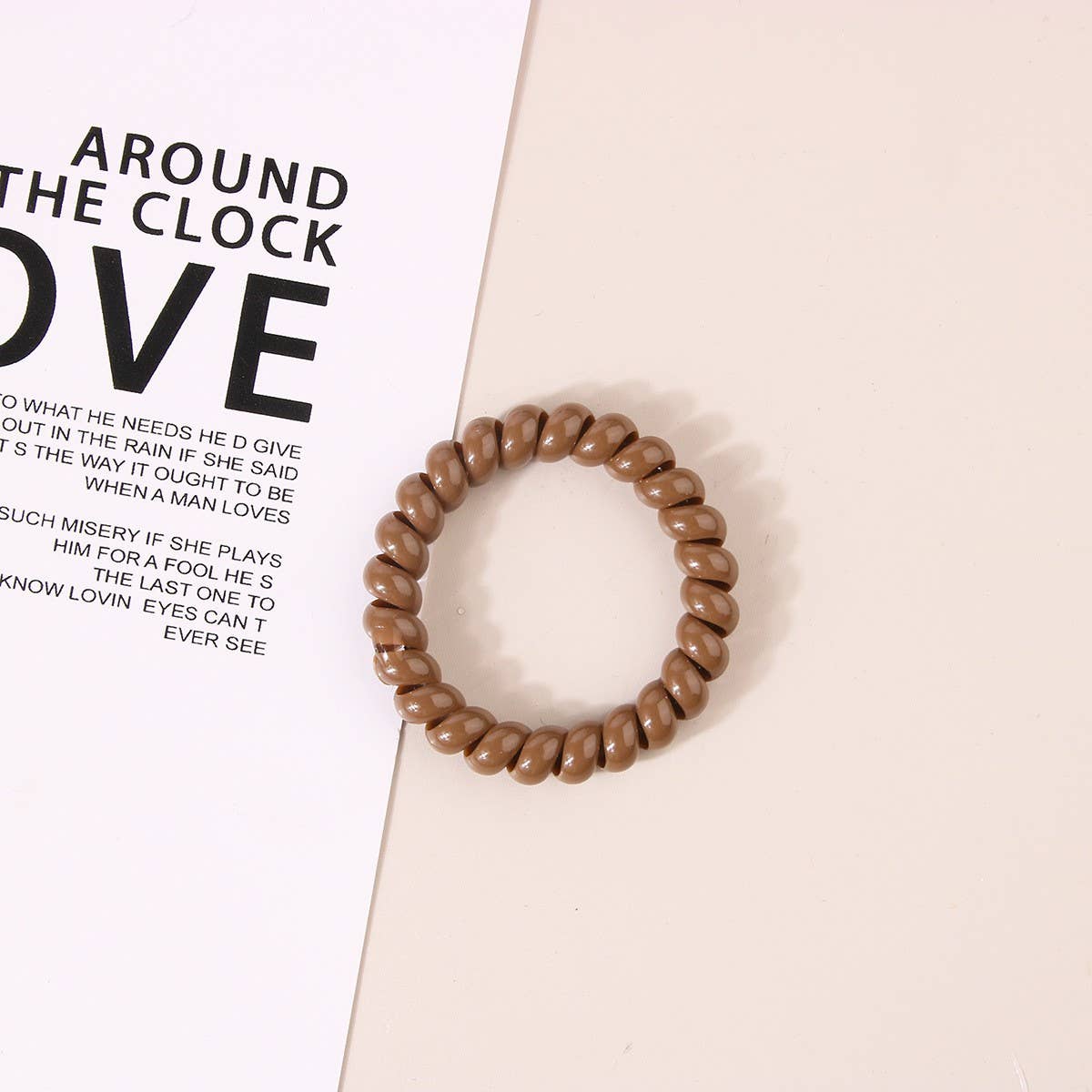 NINEXIS - Wholesale Hair Tie - CWAHA1108_Simple Phone Line Hair Tie  16