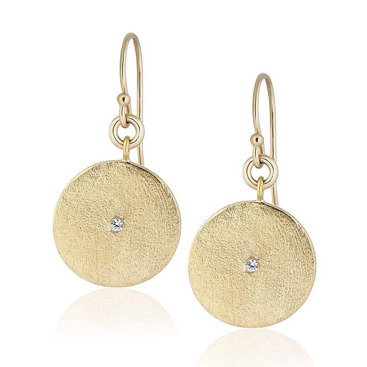 Angelhaken | matte Scheibe für den Großhandel von Ela Rae Jewelry Llc.
