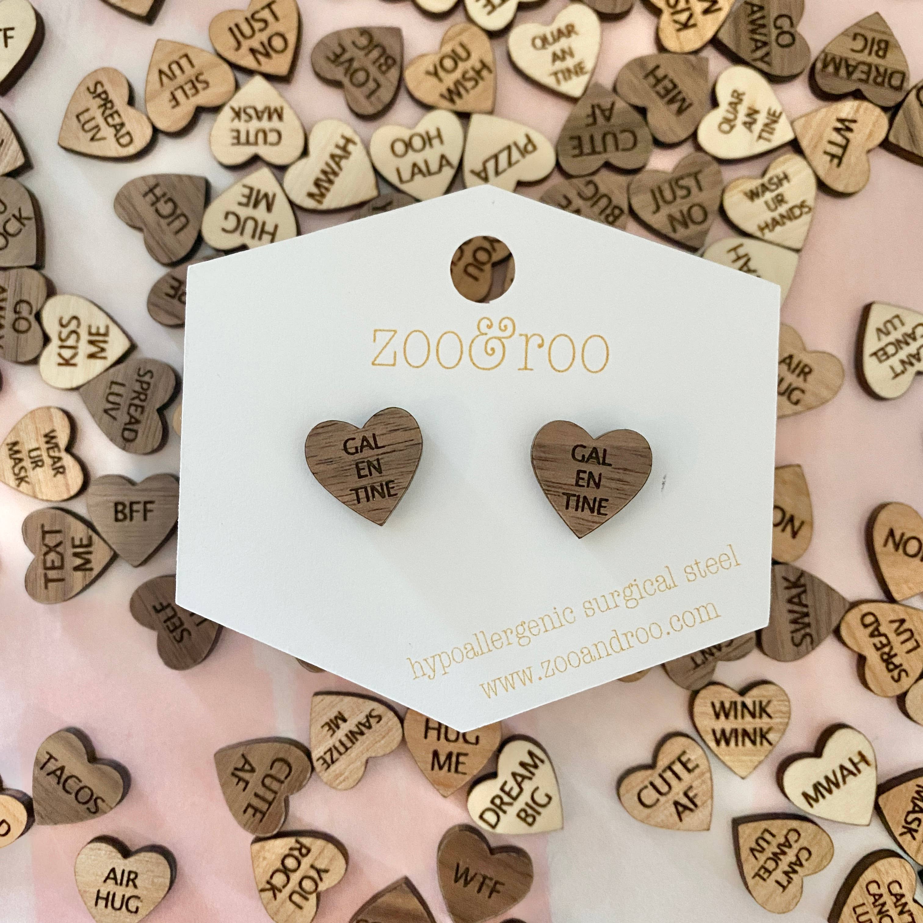 zoo&roo - Wholesale Jewelry Set - Set of 36 Conversation Heart Studs | Valentines Day earrings3