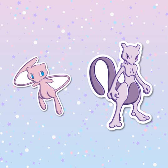 Mew, Mewtwo per la vendita all'ingrosso da parte di Cielo Rosa
