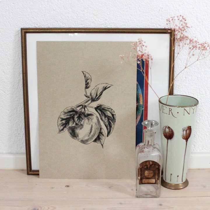 Impression artistique DIN A3, Pomme pour la vente par NOA Papeterie