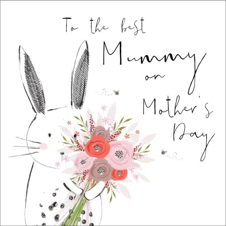 An die beste Mama am Muttertag, handgefertigte Grußkarte für den Großhandel von The Handcrafted Card Company