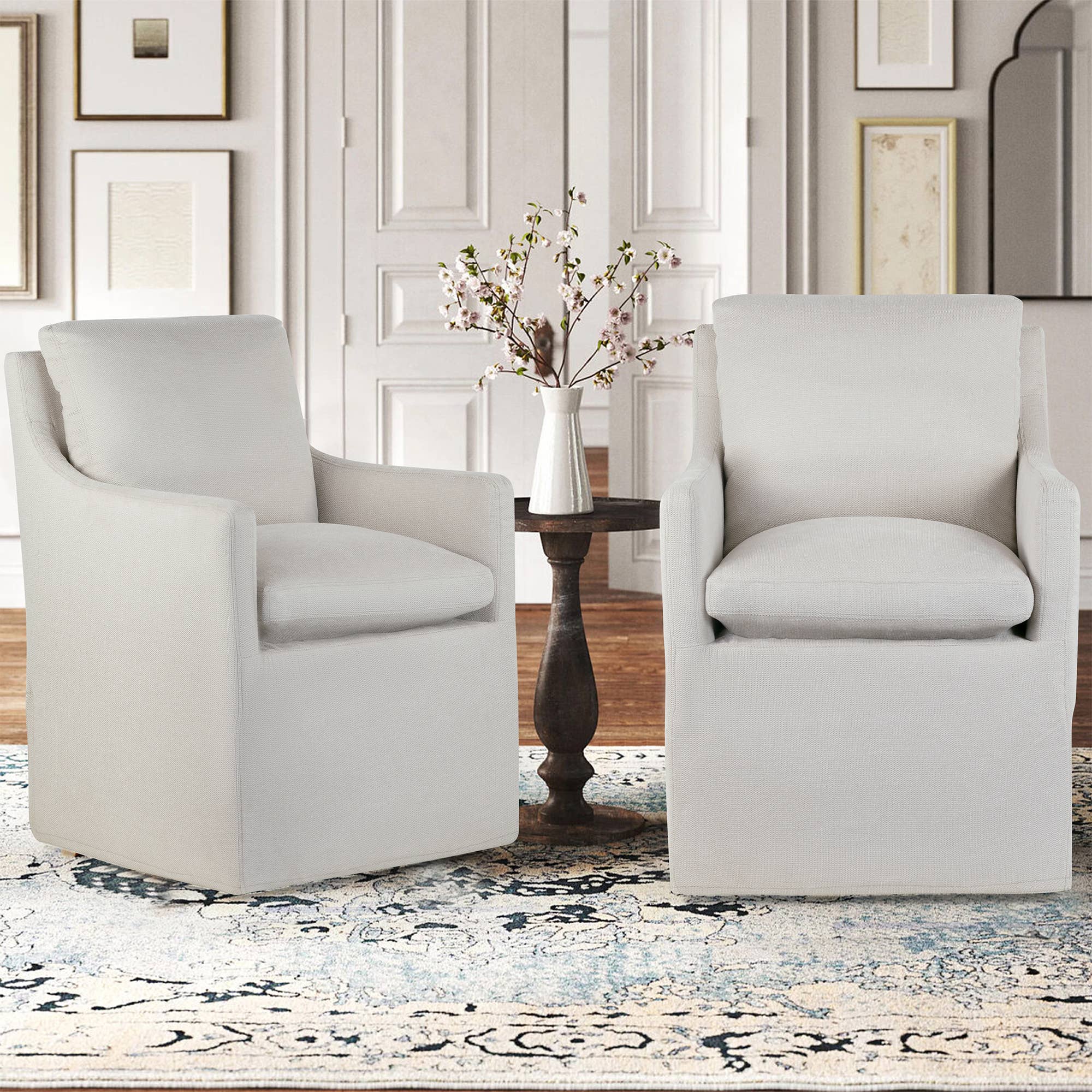 Glamour Home - Wholesale Chair - Axel Beige Fabric Accent Chair with Down Feathers2